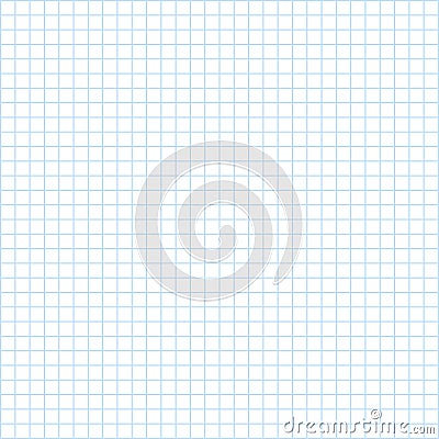 Notebook paper texture, clean squared blank sheet of copybook â€“ vector Stock Photo